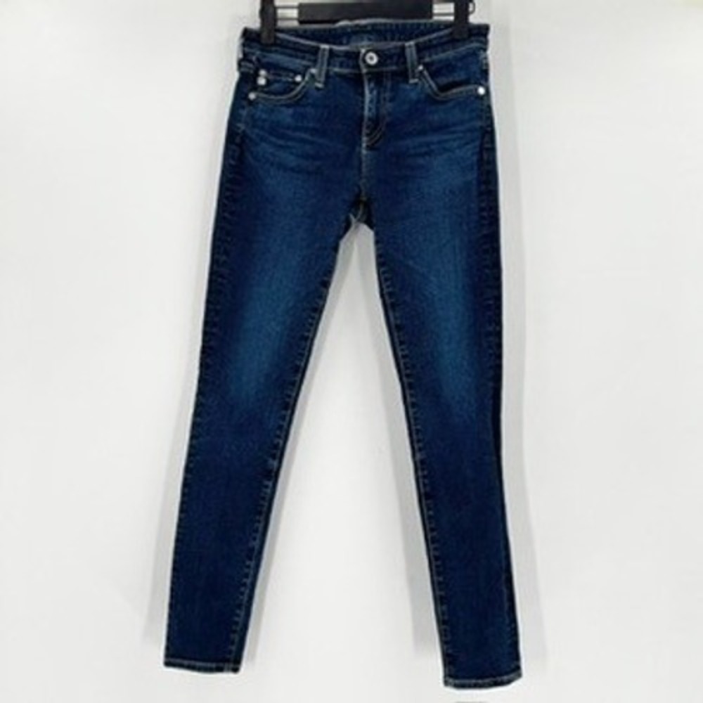 AG Adriano Goldschmied Jeans Women's 25x28 Blue Skinny Fit Cotton Blend